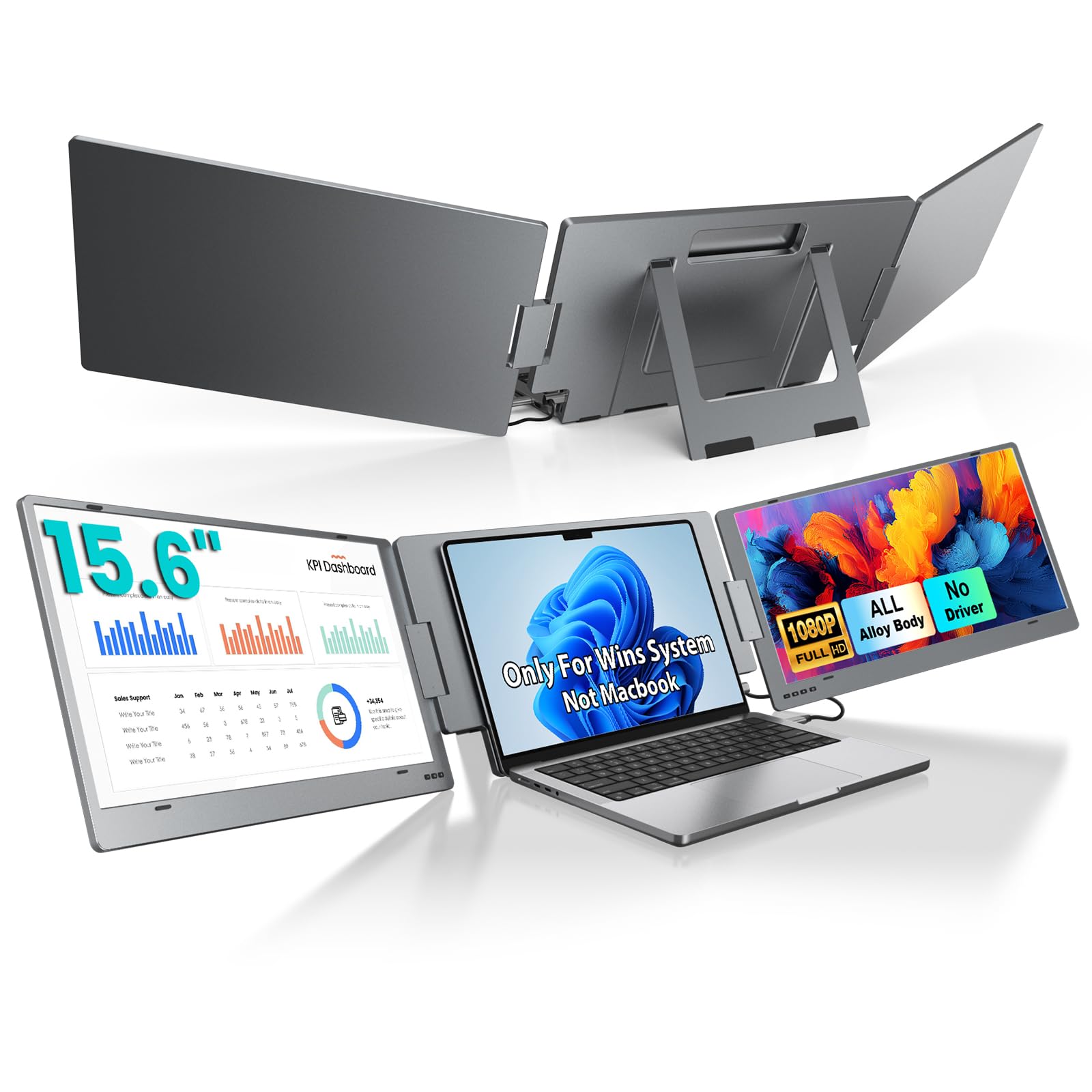 Amazon.com: KYY Triple Laptop Screen Extender, 15.6